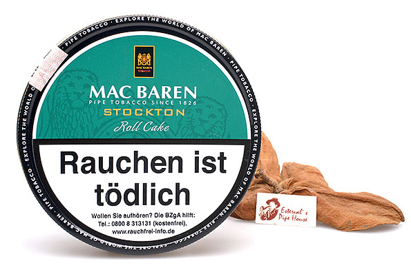 Mac Baren Stockton Roll Cake Pipe tobacco 100g Tin Mac Baren Stockton Roll Cake Pipe tobacco 100g Tin